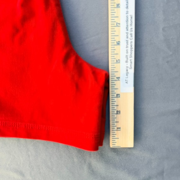 U.S. Polo Assn. Womens Red Chino Shorts Floral Trim Size 10/12 Casual 36W - Picture 12 of 16